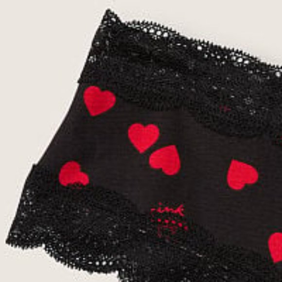 ❤️HEARTS VS PINK Lace-Trim Cheekster Valentine's Day Holiday Panties NWT - Picture 5 of 8